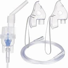 Nebulizer Replacement Parts Kits For Adults & Kids-Includes Adult Nebulizer Mask, Kids Nebulizer Mask, Nebulizer Mouthpiece,Nebulizer Cup And Nebuliz