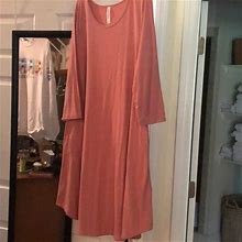 Zenana Outfitters Dresses | Zenana Knit Dress With Pockets! | Color: Pink | Size: L