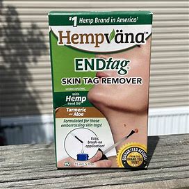 Hempvana Skincare | Hempvana Endtag Skin Tag Remover W/Hemp Seed Oil,Turmeric & Aloe! Nwt! | Color: Green/White | Size: Os