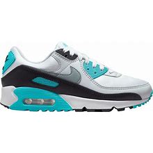 Nike Women's Air Max 90 Shoes, Size 7, White/Grey/Teal