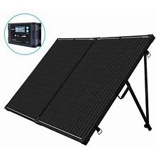 Renogy 200 Watt 12 Volt Monocrystalline Off Grid Portable Foldable 2Pcs 100W Solar Panel Suitcase Built-In Kickstand With Waterproof 20A Charger Contr