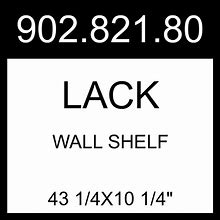 IKEA LACK Wall Shelf White 43 1/4X10 1/4" 902.821.80