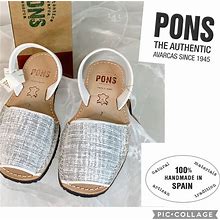 Pons Quintana Shoes | Pons Womens Avarcas Sandals From Spain | Color: Blue | Size: 7