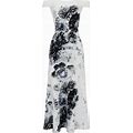 Alexander Mcqueen - Chiaroscuro Floral-Jacquard Midi Dress - Women - Polyamide/Viscose/Elastane/Polyester - L - White
