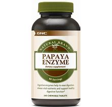 GNC Natural Brand Papaya Enzyme Healthy - 240 Tablets (80 Servings)
