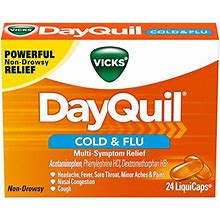 Vicks Dayquil Cold And Flu Caps 24 Liquicaps