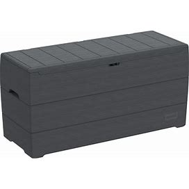 Duramax 71 Gallon Outdoor Resin Deck Box, Garden Furniture Organizer (2 Colors) Gray