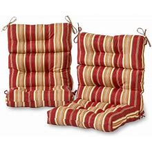 Roma Stripe 44 X 22 in. Outdoor High Back Chair Cushion (Set Of 2) By Greendale Home Fashions
