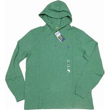 Polo Ralph Lauren Men's Green Heather Solid Jersey Hooded T-Shirt