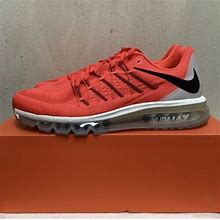Nike Air Max 2015 Bright Crimson/Black Sneakers Shoes Size 9.5 ( Red)