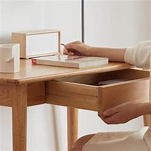 100% Solid Wood Natural Wood Computer Desk
