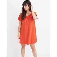 Madewell Dresses | Madewell Texture & Thread Red Orange Mini Dress Size Small S | Color: Orange/Red | Size: S