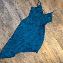 Bcbgeneration Dresses | Marine Blue Bcbg Mini Wrap Dress | Color: Blue/Green | Size: 6