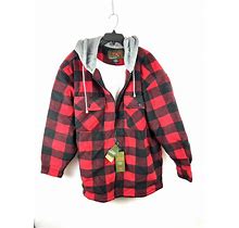 Trailcrest Mens Warm Sherpa Lined Hoodie Plaid Size 2X