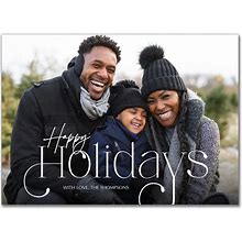 Fancy Holiday Flat Glossy Photo Paper Cards With Envelopes, 20 Qty, 5X7, White, Custom Card By Snapfish