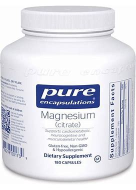 Pure Encapsulations Magnesium Citrate 180 Capsules