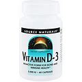 Source Naturals Vitamin D-3 5000 Iu Supports Bone & Immune Health - 60 Capsules