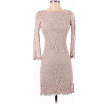 Diane Von Furstenberg Cocktail Dress: Tan Dresses - Women's Size 0