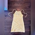 Forever 21 Dresses | Tie Back Mango Terry Cloth Mini Dress | Color: Tan | Size: S
