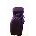 The Limted Event Women's Purple Satin Strapless Short Formal Dress