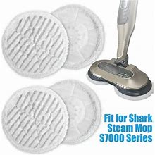 4Pcs Microfiber Pads For Shark Steam Mop, Washable And Reusable Replacement Mop Pads, Accessories Compatible Shark S7000amz S7000 S7001 S7001tgt, Scru