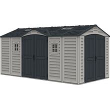 Duramax Building Products 15-Ft X 8-Ft Apex Pro Gable Vinyl Storage Shed In Gray | 40216