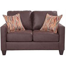 American Furniture Classics Brown 8-020-A7v2 Square Arm Loveseat In Pinto Size 8