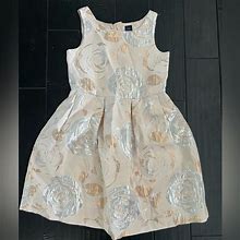 Gap Dresses | Gap Dress | Color: Silver/White | Size: 10G