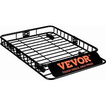 VEVOR Roof Rack Cargo Basket 200 LBS Capacity 46""X36""X4.5"" For SUV Truck Cars