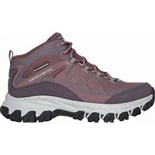 Skechers Women's Edgemont - Upper Jump Boots | Size 7.5 | Burgundy/Gray | Leather/Textile/Synthetic