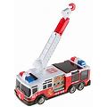 Trademark Global Red/White Interactive Toy Fire Truck By Hey! Play! Small