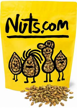 Nuts.Com - Roasted Pepitas - 2 Lb Bag, Salted No Shell Pumpkin Seeds, Healthy Snack For Adults & Kids, Rich In Protein, Fiber, Calcium & Potassium -