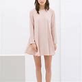 Zara Dresses | Zara Babydoll Dress | Color: Pink | Size: S
