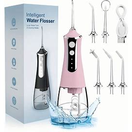Water Flosser Teeth Picks, Cordless Portable Oral Irrigator, Powerful And Rechargeable Water Flosser For Teeth, Brace Care Handpicked,Temu