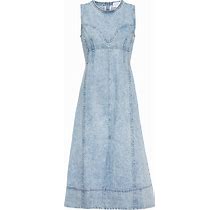 Tanya Taylor - Marion Denim Midi Dress - Women - Cotton/Recycled Cotton - 8 - Blue