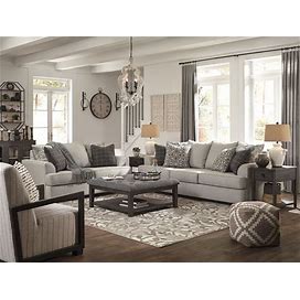 Ashley Velletri Pewter Living Room Set, Gray Contemporary And Modern Sets From Coleman Furniture