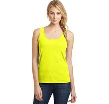 District Clothing DT5301 District Juniors The Concert Tank Neon Yellow Small