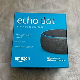Amazon Other | Amazon - Echo Dot (3Rd Gen) - Smart Speaker With Alexa - Charcoal | Color: Black/Gray | Size: Os