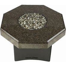 Oriflamme Mini Octagon Gas Fire Pit Table - Imperial, Cafe, Granite, Natural/Propane | 32 in