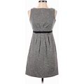 Ann Taylor LOFT Casual Dress: Gray Dresses - Women's Size 0 Petite
