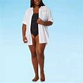 Sonnet Shores Womens Dress Swimsuit Cover-Up Plus | White | Plus 2X | Swimsuit Cover-Ups Dresses