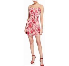 Parker Dresses | Parker Floral Embroidered Lace Bodycon Dress Size Medium | Color: Red | Size: M