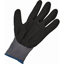 Amazoncommercial 13G Nylon & Nitrile Gloves (Grey/Black), Size XL, 12 Pairs