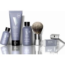 Shaving Kit For Men By Bevel - Starter Shave Kit, Includes Safety Razor, Shaving Brush, Shave Creams, Oil, Balm And 20 Blades. Clinically Tested To Help Prevent Razor Bumps Beauty & Personal Care