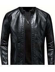 Image result for Men's Leather Shearling Jacket