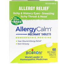 Boiron, Allergycalm, 60 Tablets