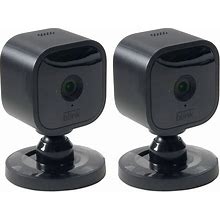 2X Blink Mini Compact Indoor Plug-In Smart Security Camera Video Night Vision