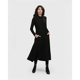 Essential A Line Dress, Black BLACK / 7 (US 18-20)