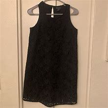 Lucky Brand Dresses | Lucky Brand Black Lace Overlay Dress Size Xs | Color: Black | Size: Xs