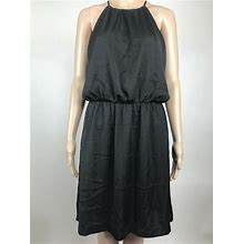 H&M Dresses | H&M Womens Clothing 12 Black Halter Fully Lined Lace Back Dress Nwt $30 | Color: Black | Size: 12